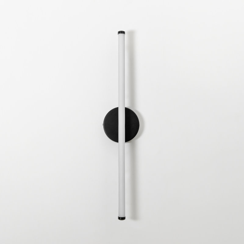 1-Light Dimmable LED Strip Vanity Light, Matte Black
