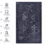 Tapis noir lavable 6 x 9 (noir + gris, 6 pi x 9 pi)-1485136457
