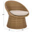 Chaise de patio en osier Lynsee