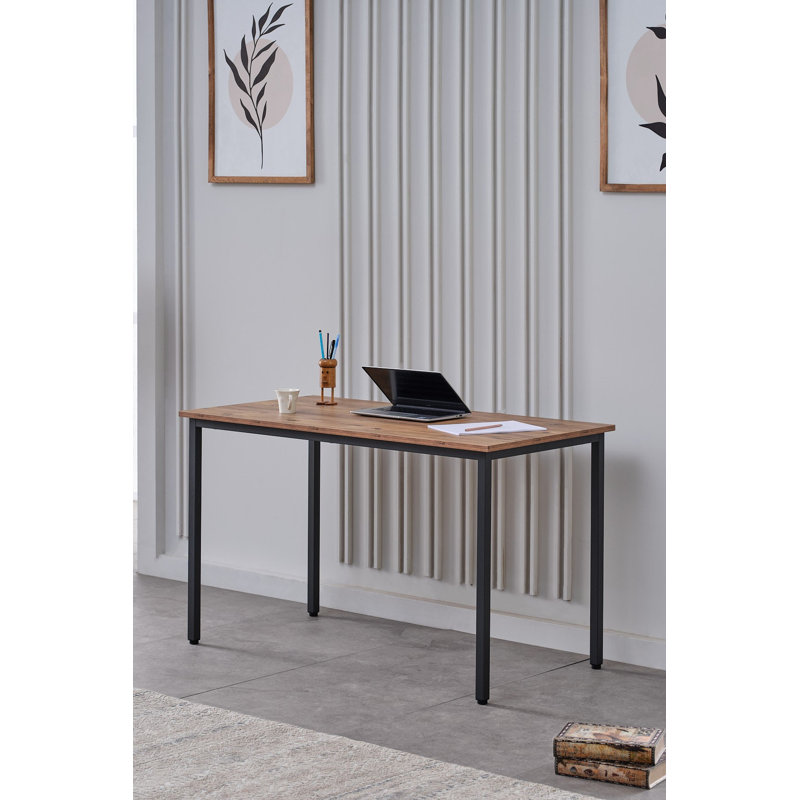 49 po. Bureau d'écriture, bureau d'ordinateur pour petits espaces, 49 in. W x 26 in. D x 30 in., Atlantic