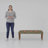 Tabit Rustic Geometric Bench