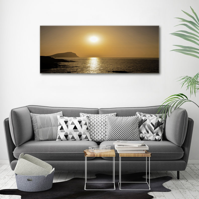 Sunset Sea - No Frame Print on Canvas