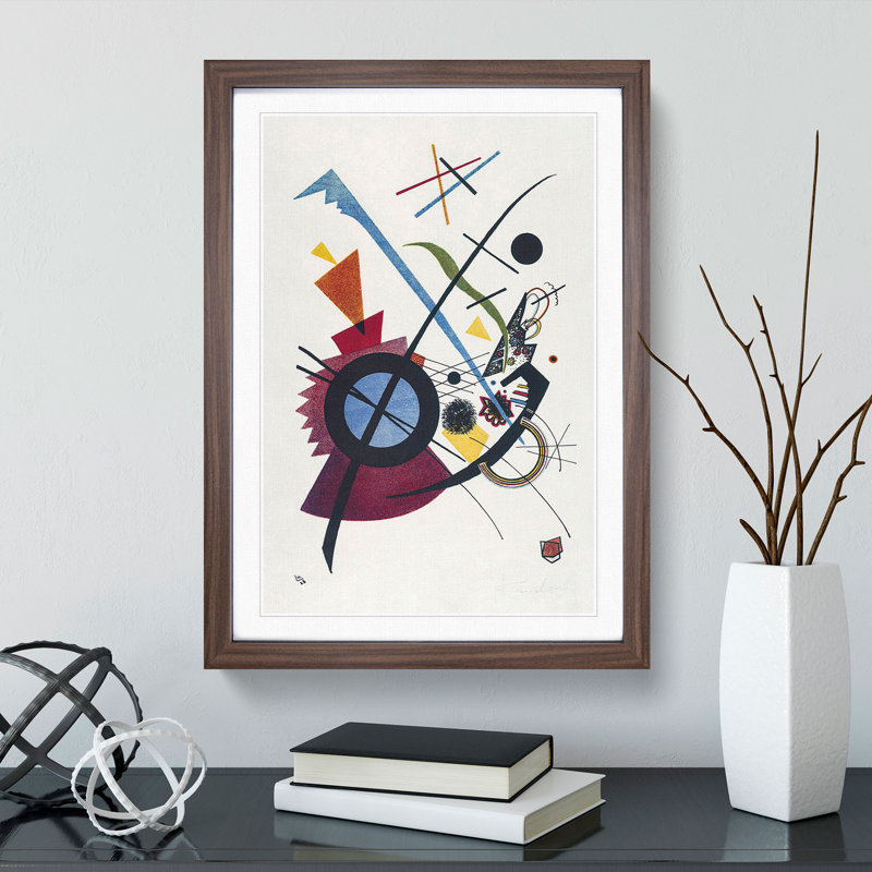Violet by Wassily Kandinsky - Picture Frame Painting, Walnut, 48cm H x 36cm W x 2cm D