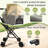 4-in-1 All-terrain Pet Stroller For Dogs And Cats – Foldable Dog Stroller For Medium Dogs (20 Lbs Max) Or 2 Cats, With Cup Holder And Storage Bag – Pet Gifts-128734792-128734793