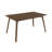 Arbnora 6-Person Solid Wood Upholstered Dining Set