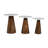 Topher Marble Top Three Pack Solid Wood Accent Table Set-2038809518