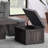Rustic Coffee Table With Storage Stools-95649257