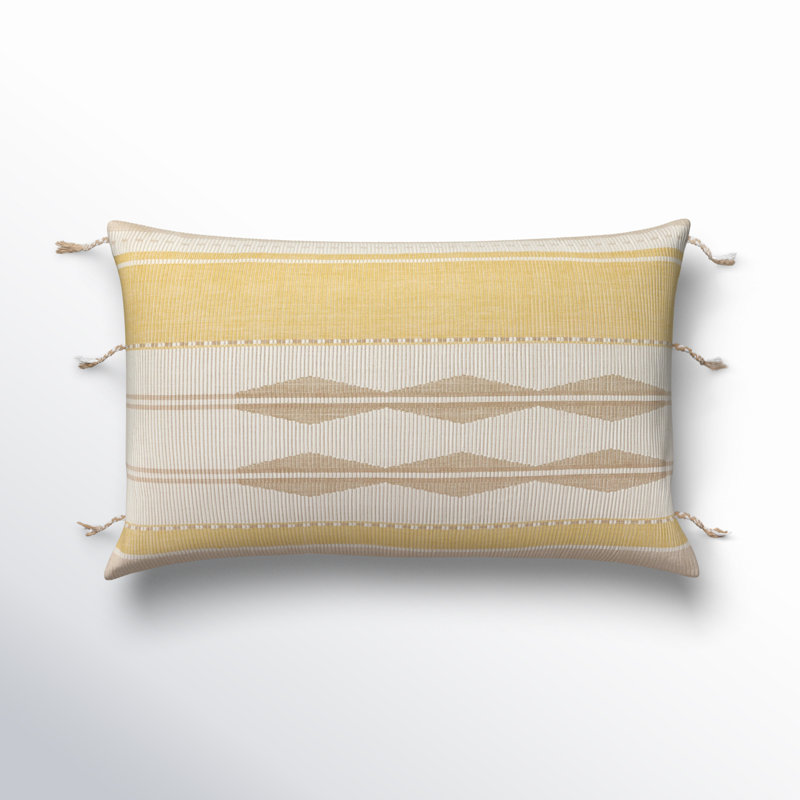 Housse et insert de coussin rectangulaire en coton Torres, Polyfill