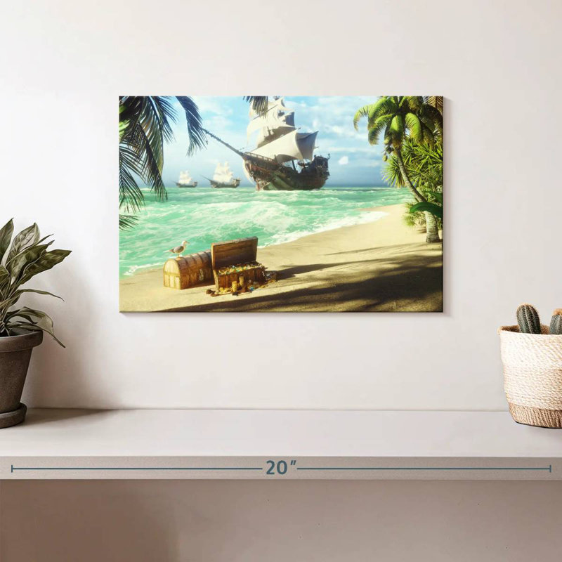 Gillard Pirate Island, 8" H x 12" W