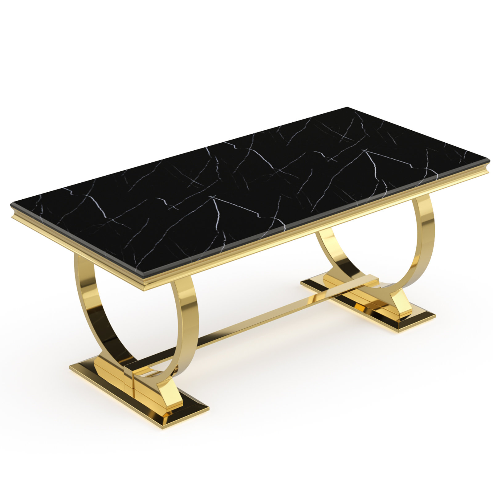 Mercer41 Olyphant Metal Base Dining Table | Wayfair