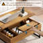 Table basse Susie 4-en-1 avec rangement, table basse multi-fonctions pour le salon-402029424