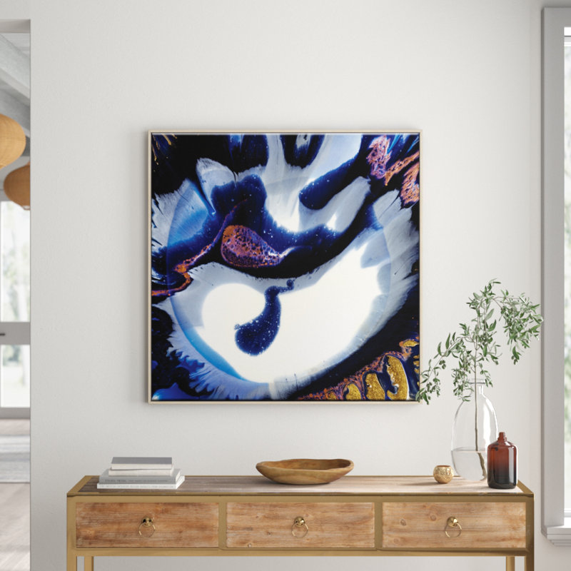 New Moon In San Diego by Olivia Collins - Print on Canvas, Timber, 41cm H x 41cm W