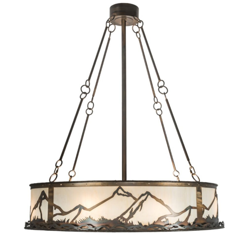Mountain Range Downrod Ceiling Fan