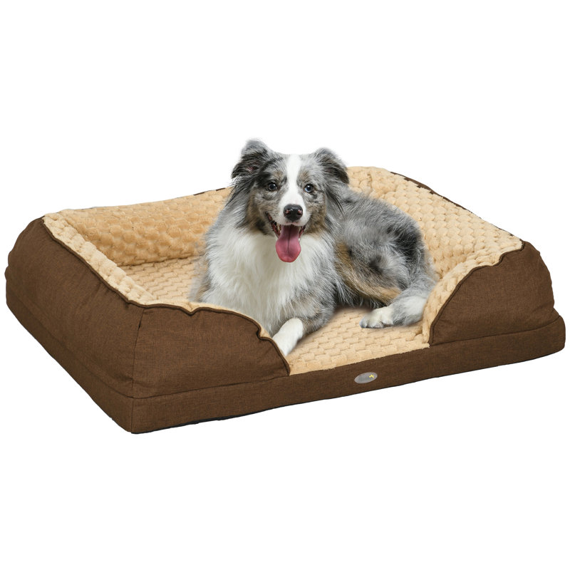 Polyester Pet Bed, Brown, 21cm H x 90cm W x 69cm D