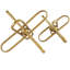 Metal Linked Jack Decorative Sculpture with Orb Centre Set-159519128