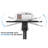 Mount-It! Mobile Projector and Laptop Stand with 2 Shelves, Rolling Cart
