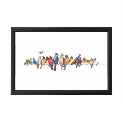 Large Bird Menagerie II by Wendy Russell - Single Picture Frame Print