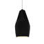 Radiance - grand luminaire suspendu 1 lumière Crease - noir brillant avec intérieur blanc mat - noir mat - ampoule remplaçable - cordon blanc-86759875-86759920-86759876