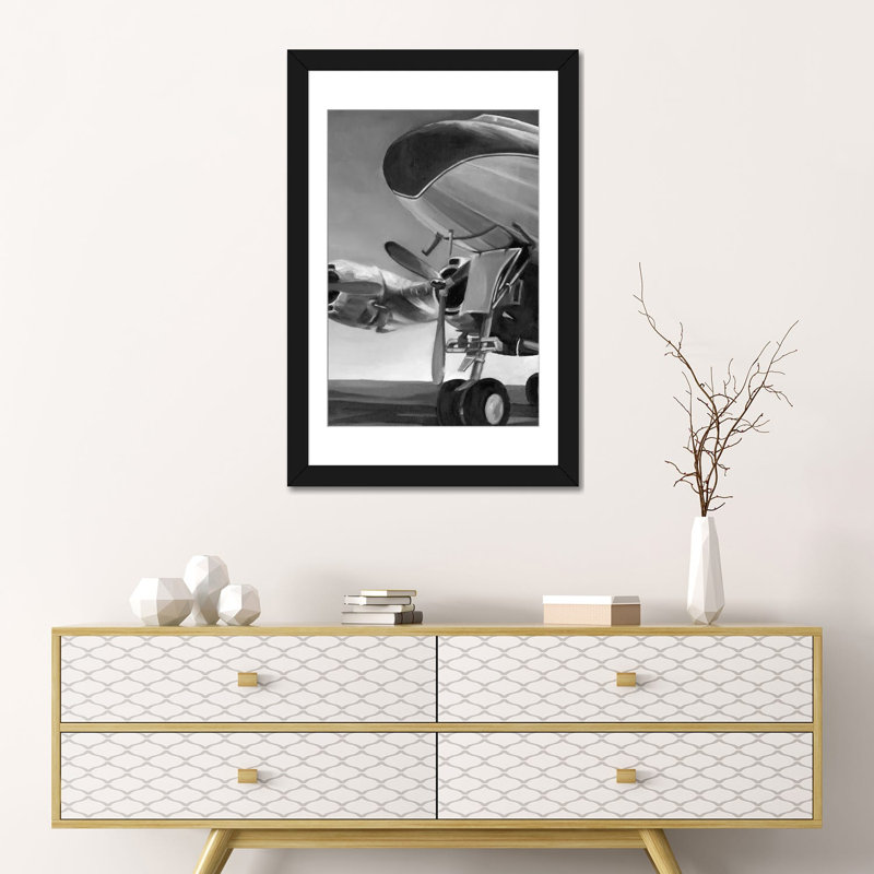 «Icon II» par Ethan Harper - Impression sur toile tendue avec châssis, H 24 po x l 16 po x P 1 po, Papier d'art encadré noir