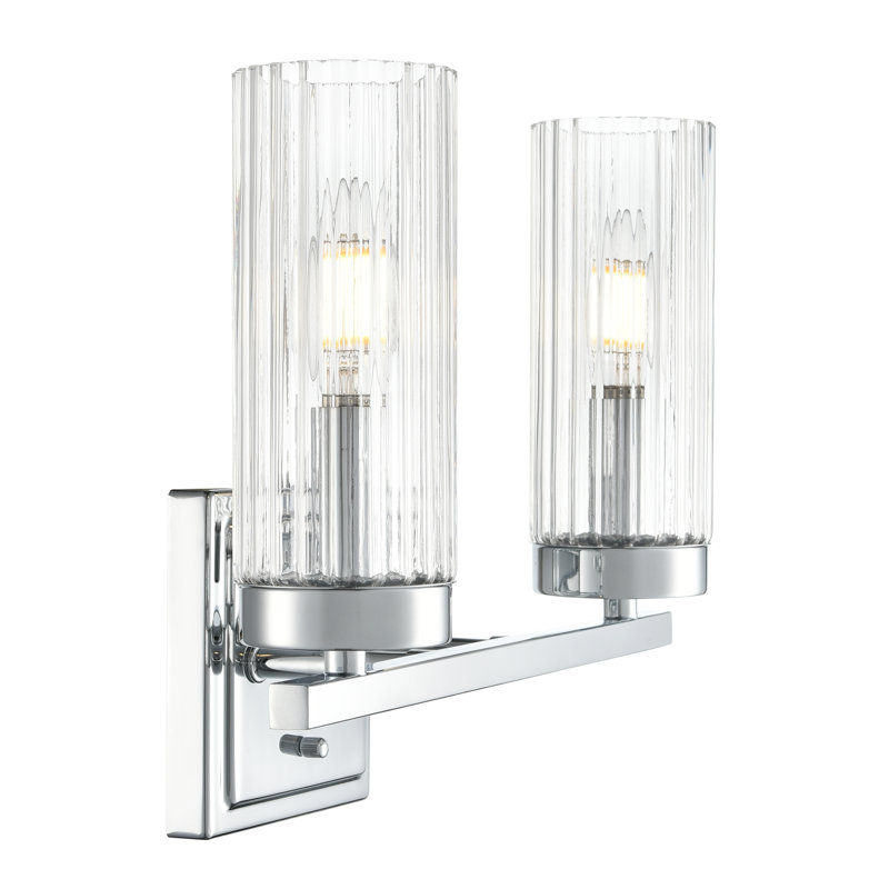 Turman 12.5" Wide 2-Light Vanity , Polished Chrome
