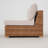 Windsor Aluminum Rattan Single  Armless  Sofa