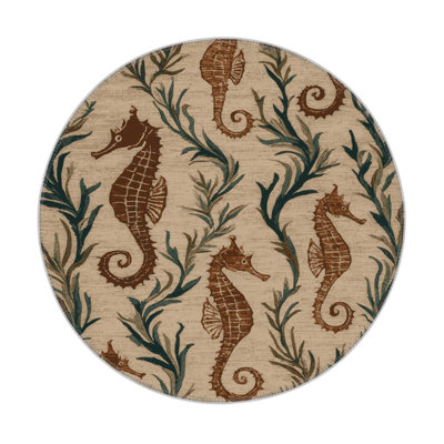 Tapis d'intérieur et d'extérieur brun Nature
