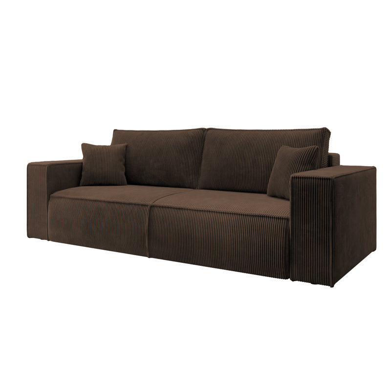 Ajua 3 Seater Corduroy Sofa Bed