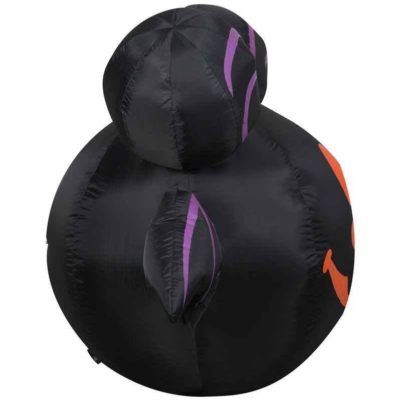 Airblown Inflatable Mickey Mouse As Jack-O-Lantern Bat