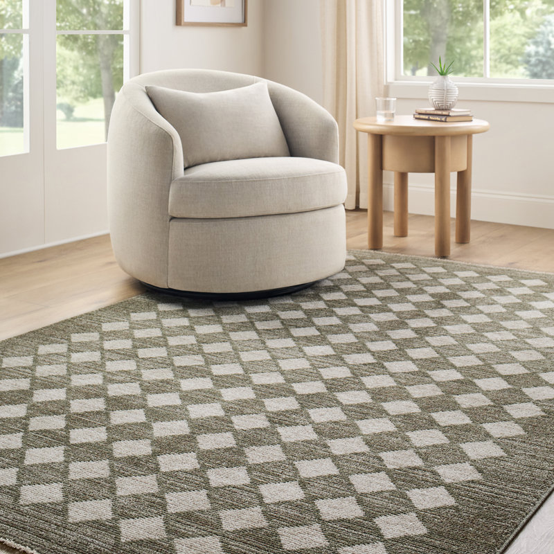 Galey Alix x Livabliss Scandi Geometric Taupe/Cream Rug, 50% Polypropylene, 50% Polyester, 200 x 275 cm, 275