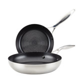 Circulon Stainless Steel Frying Pan Set with SteelShield Hybrid Stainless Nonstick, 2-piece