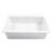 Jackson 33" Crisp White Fireclay Drop-In Single Bowl Kitchen Sink with 3 Faucet Holes