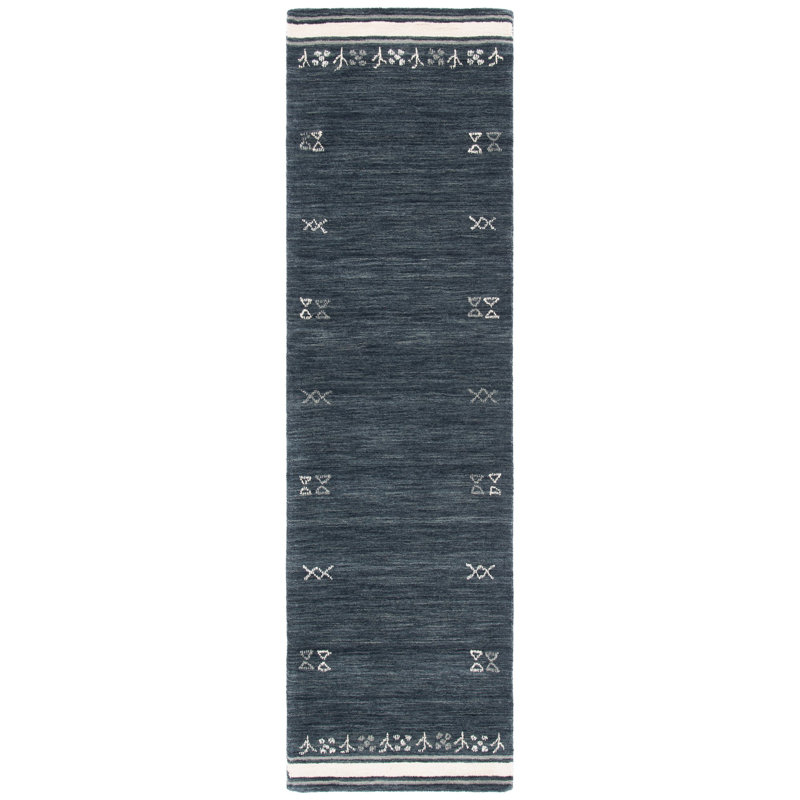 Himalaya Hand Loomed Wool Southwestern Area Rug, Runner 2'3" x 10'