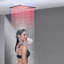 Ensemble de robinets de douche à jets de pluie chromés 16 po avec système de douche thermostatique