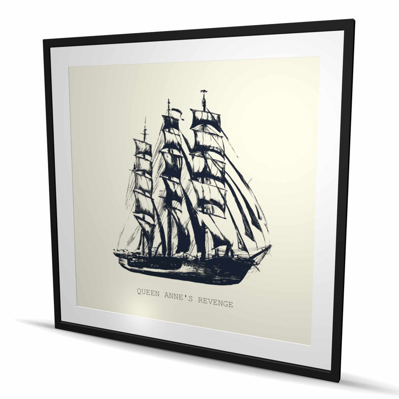 Old Boat - Coastal Boat Framed Matted Print for Home Decor