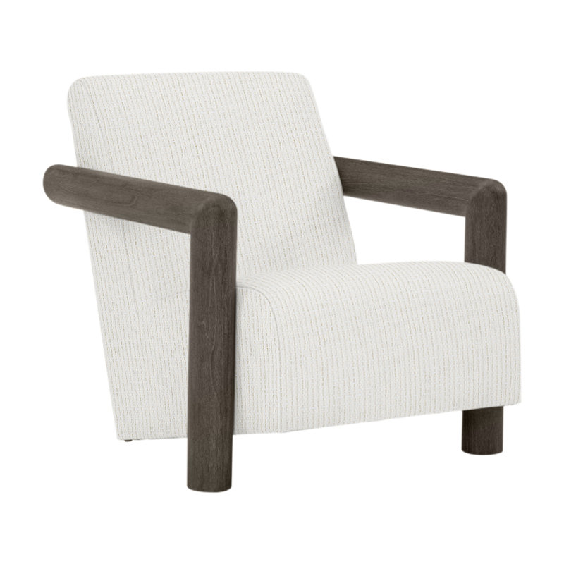 Mara Patio Chair with Cushions, Smoked Truffle, Cream Outdoor Poly 6070-002