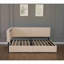 Structure de lit Boucle, structure de lit tapissier Cloud avec tête de lit, 2 tiroirs de rangement, lumière DEL et conception de chargement USB, pieds et lattes en bois massif, aucun sommier nécessaire