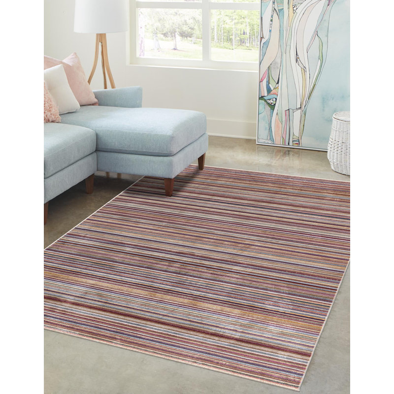 Amiliya Striped Indoor Rug, Rectangle 9' x 11'7"