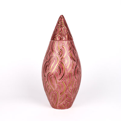 Ribbed Handmade Ceramic Jar