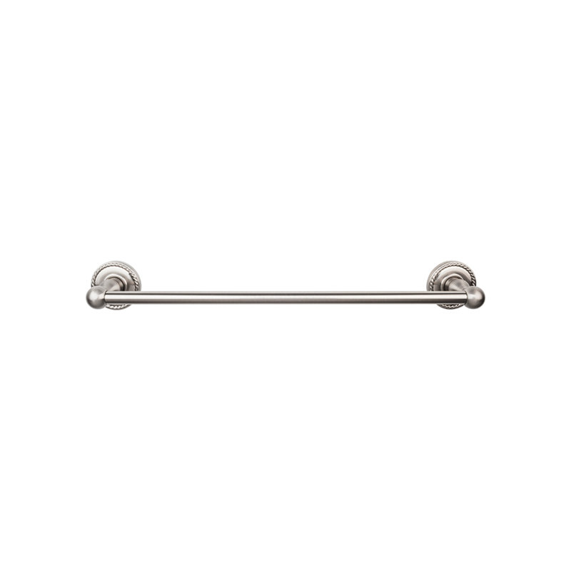 Edwardian Bath Single 32 1/2" Wall Mounted  Towel Bar, Brushed Satin Nickel
