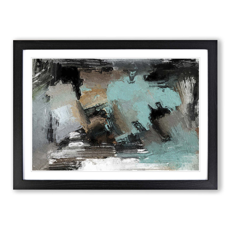 Abstract Vol.280 by S.Johnson - Framed Print, Black Framed, 45cm H x 63cm W x 2cm D