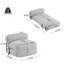 Fauteuil à billes d'intérieur pliable, gris clair