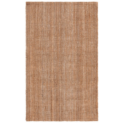 Kieva Natural Fiber Hand Loomed Jute/Coir Solid Color Rug in Brown