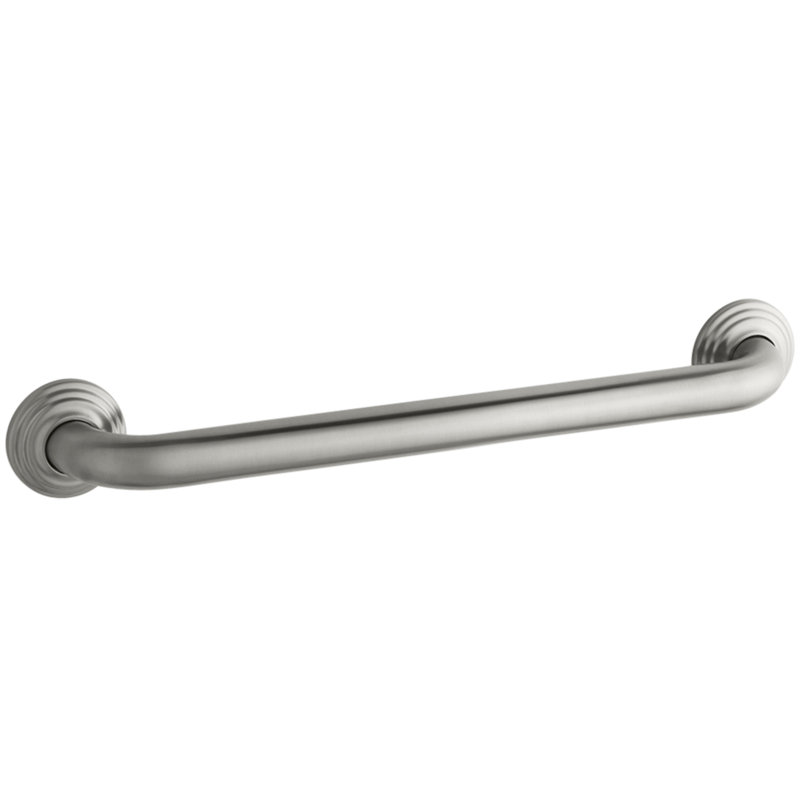 Traditional Grab Bar, Brushed Stainless, 24"W