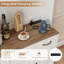 Garde-manger de 71 po de hauteur avec station de charge, tablettes réglables, 3 tiroirs, 6 portes de grange, comptoir de 41 po de large