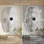 Miroir de salle de bain ovale, miroir mural en aluminium brossé pour meuble-lavabo mural-388658752-388658767