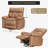 Oversized Manual Recliner, PU Leather Recliner Chair with 1.5X Sponge Filling and Easy Recline Mechanism-1594393584