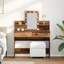 Dressing Table 100 X 40 X 130 Cm Engineered Wood-1512225940