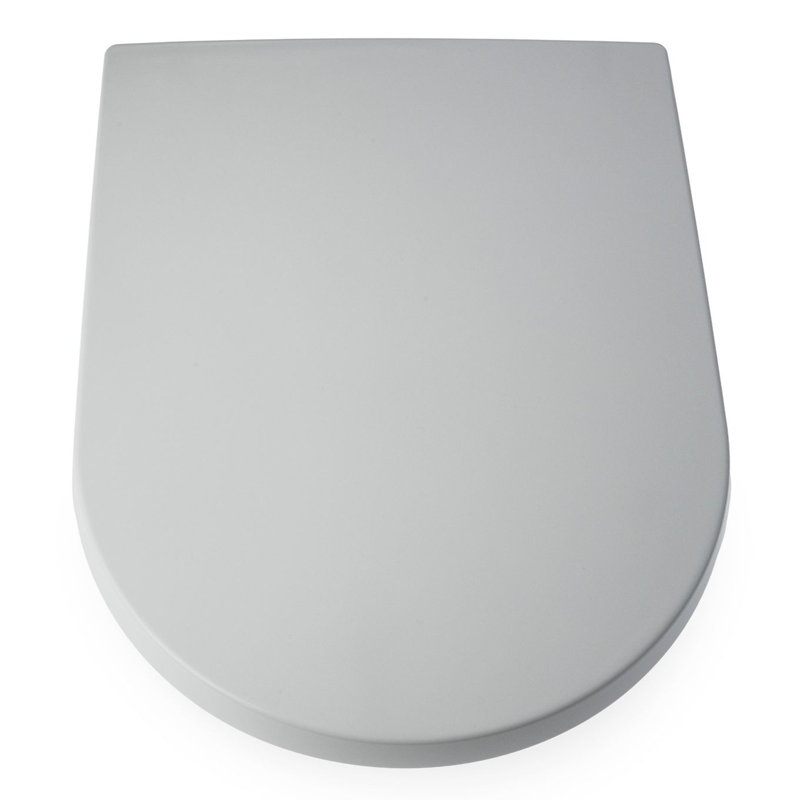D Shape Duroplastic, Soft Close, One Button Quick Release, Toilet Seat - 2.0KG Anti-Bact
