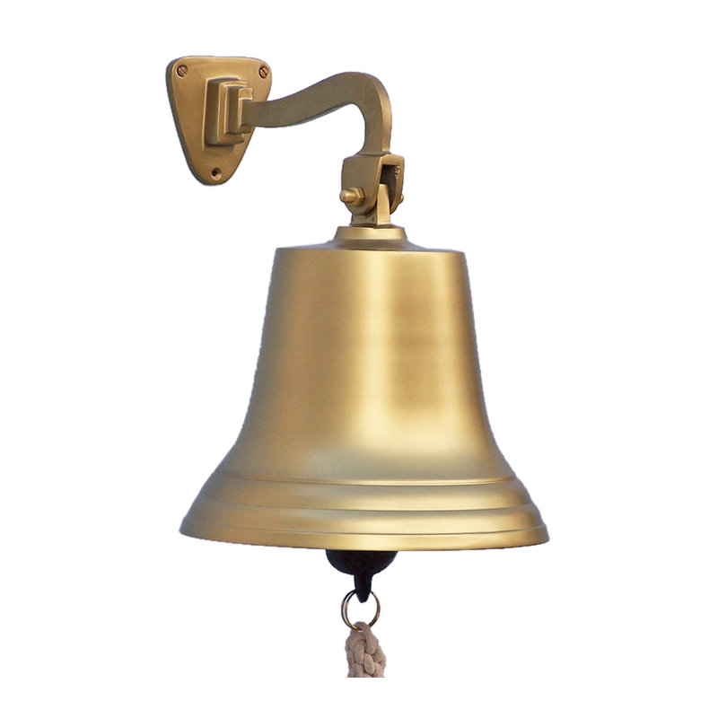 Décoration murale cloche de bateau suspendue, H 15 po x l 10 po x P 10 po