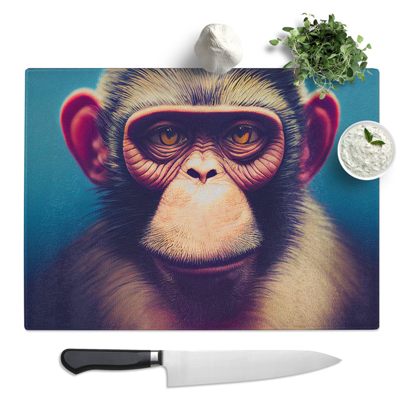 Modern Monkey Vol.2  Glass Chopping Board